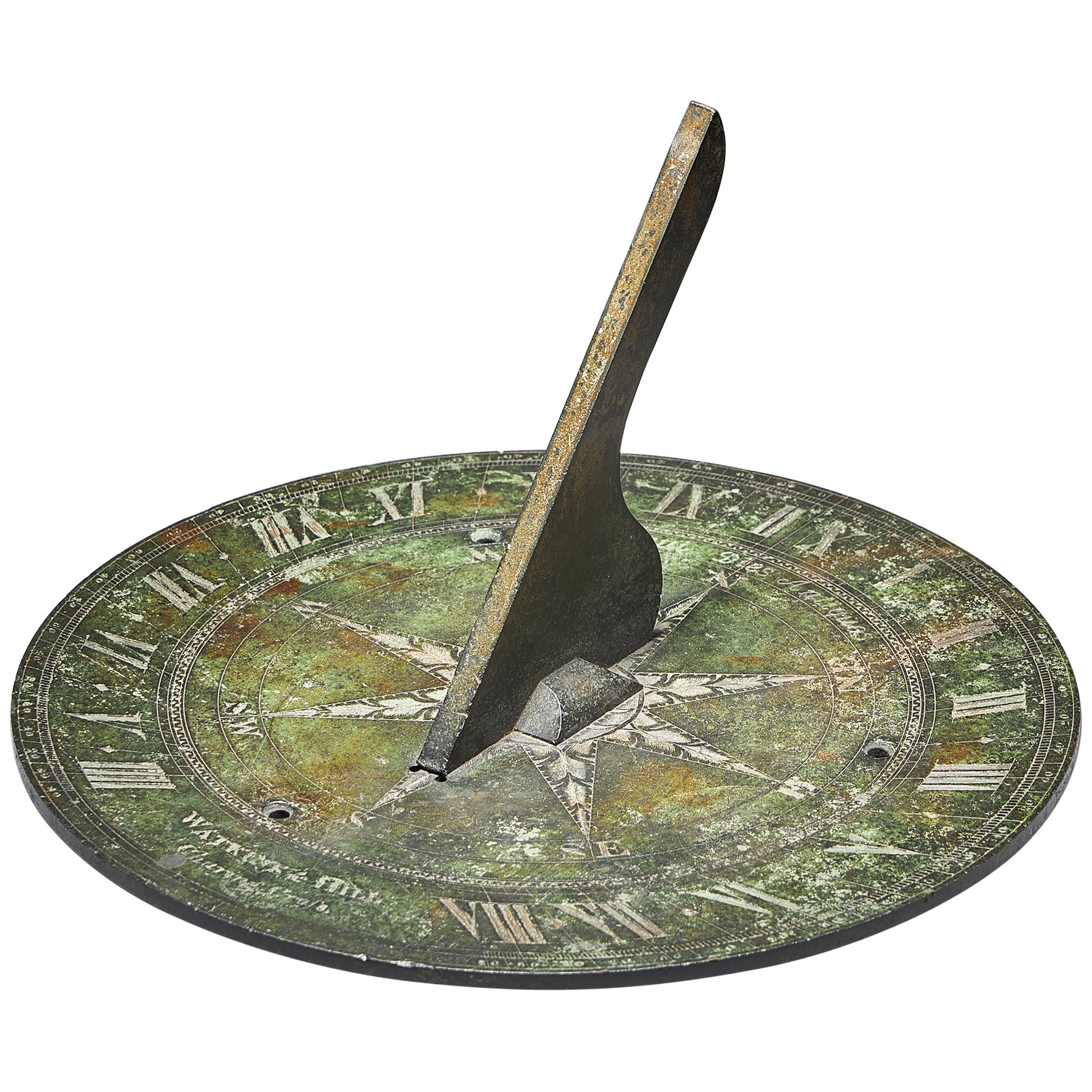 18th Century Irish Rustic Stone and Slate Sundial For Sale at 1stDibs