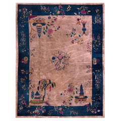 Antique 1920s Chinese Art Deco Carpet ( 9'3" x 11'8" - 282 x 356 )