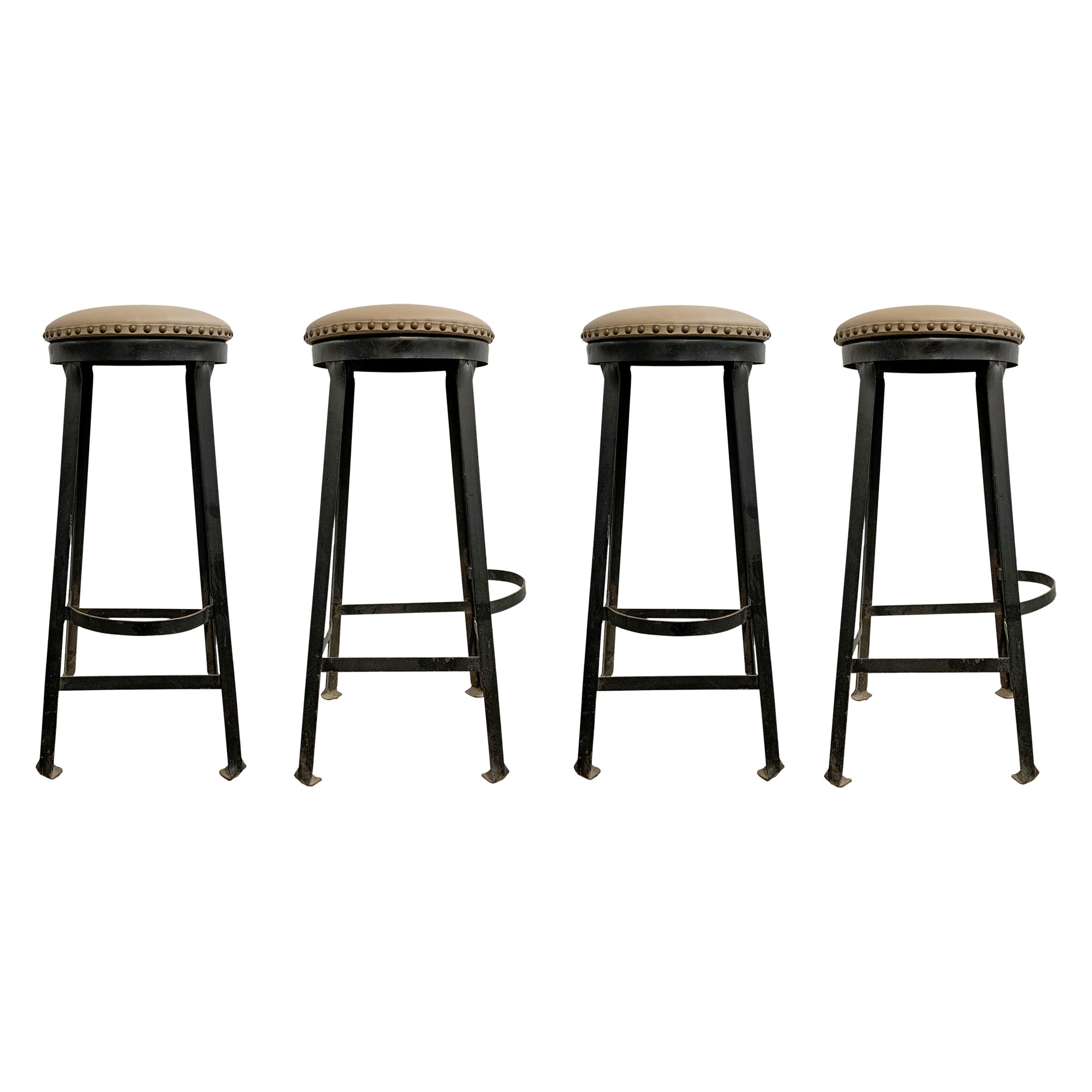 Set Of Four Saarinen Style Burke Bar Stools at 1stDibs