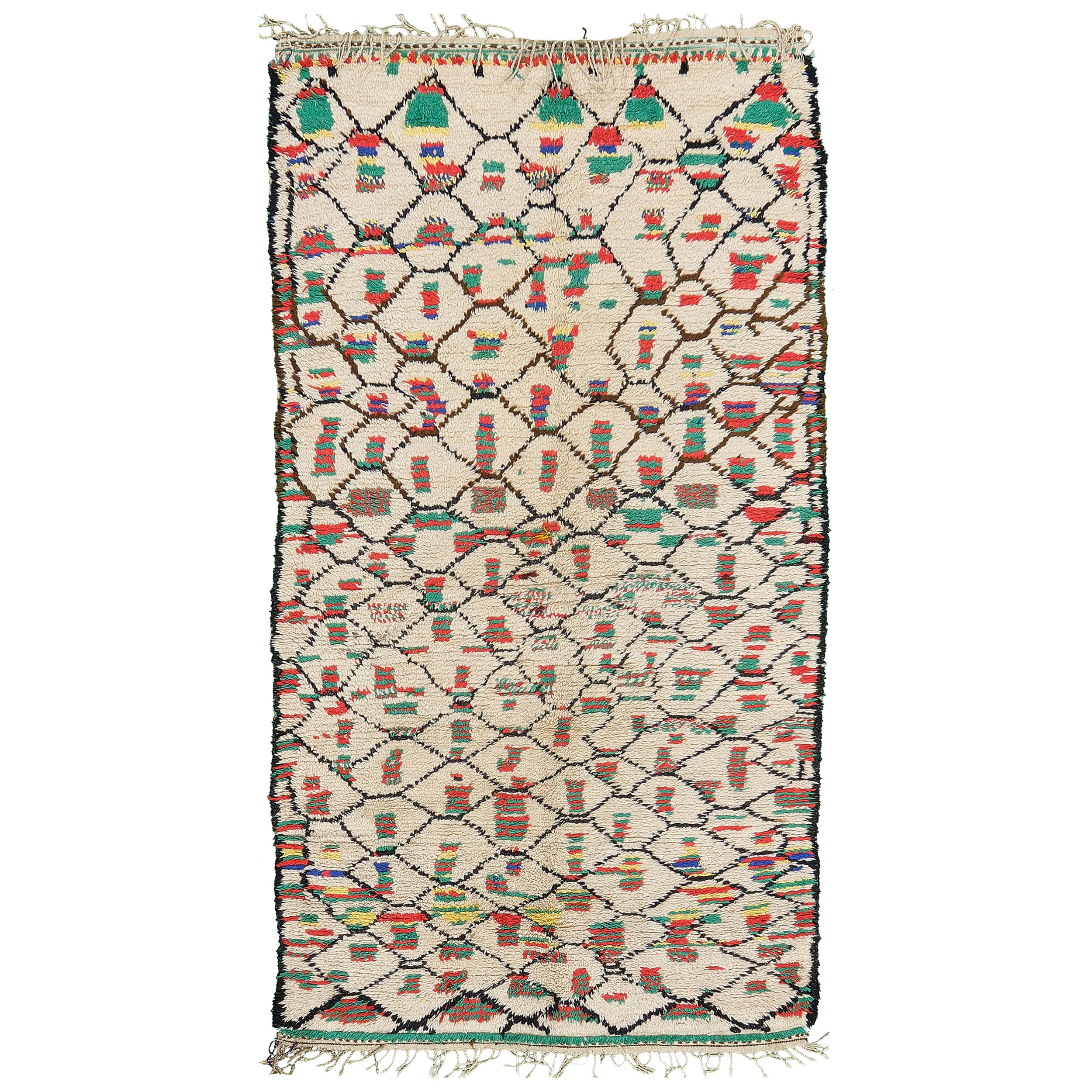 Vintage Moroccan Rug Azilal Tribe For Sale