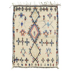 Alfombra marroquí vintage Azilal Tribu Colección Atlas