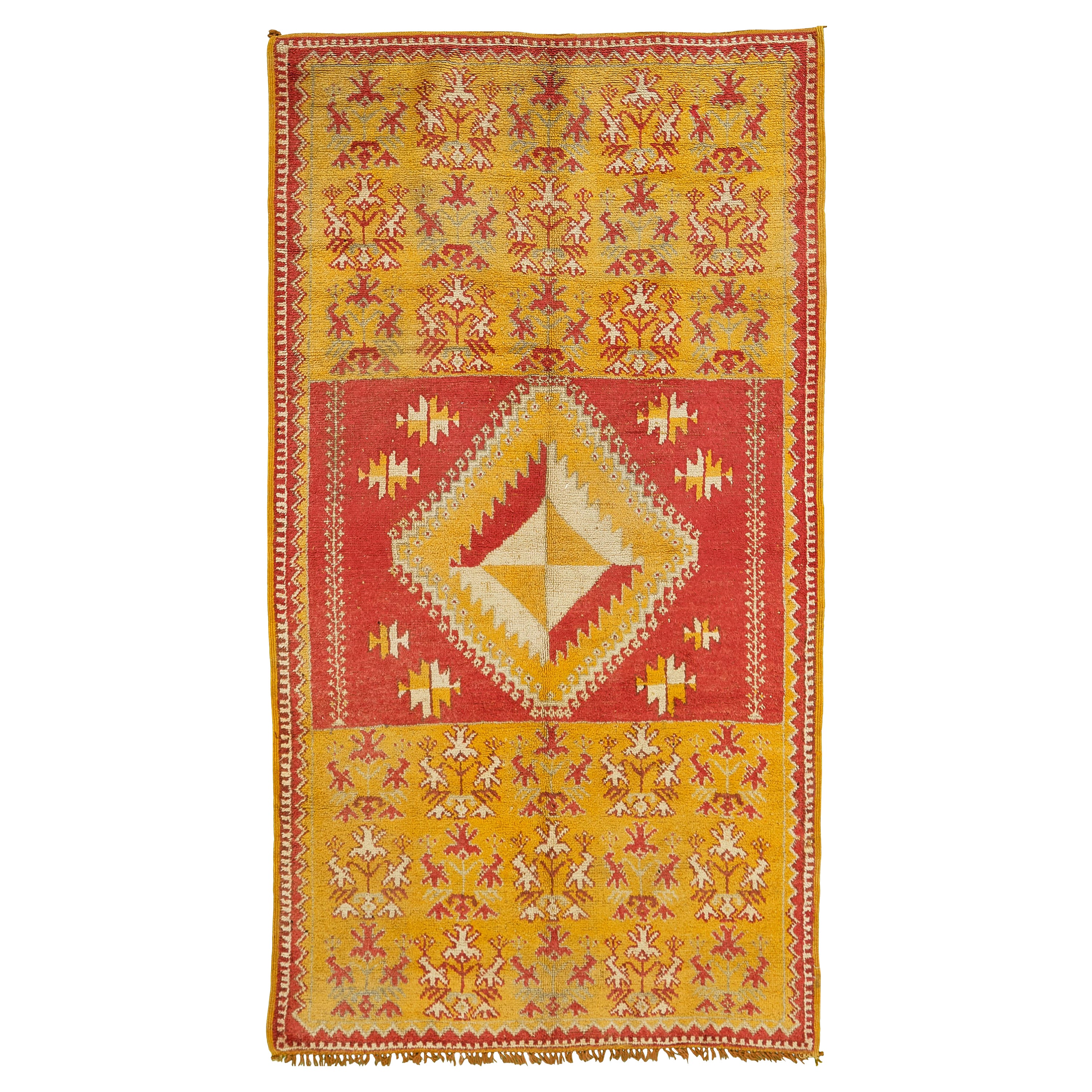 Vintage Moroccan Rug High Atlas Tribe