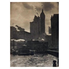 Antique Alfred Stieglitz Photogravure "City of Ambition, " 1910, New York Image