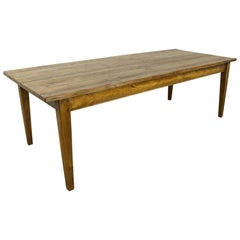 Custom-Made English 8' Pine Farm Table