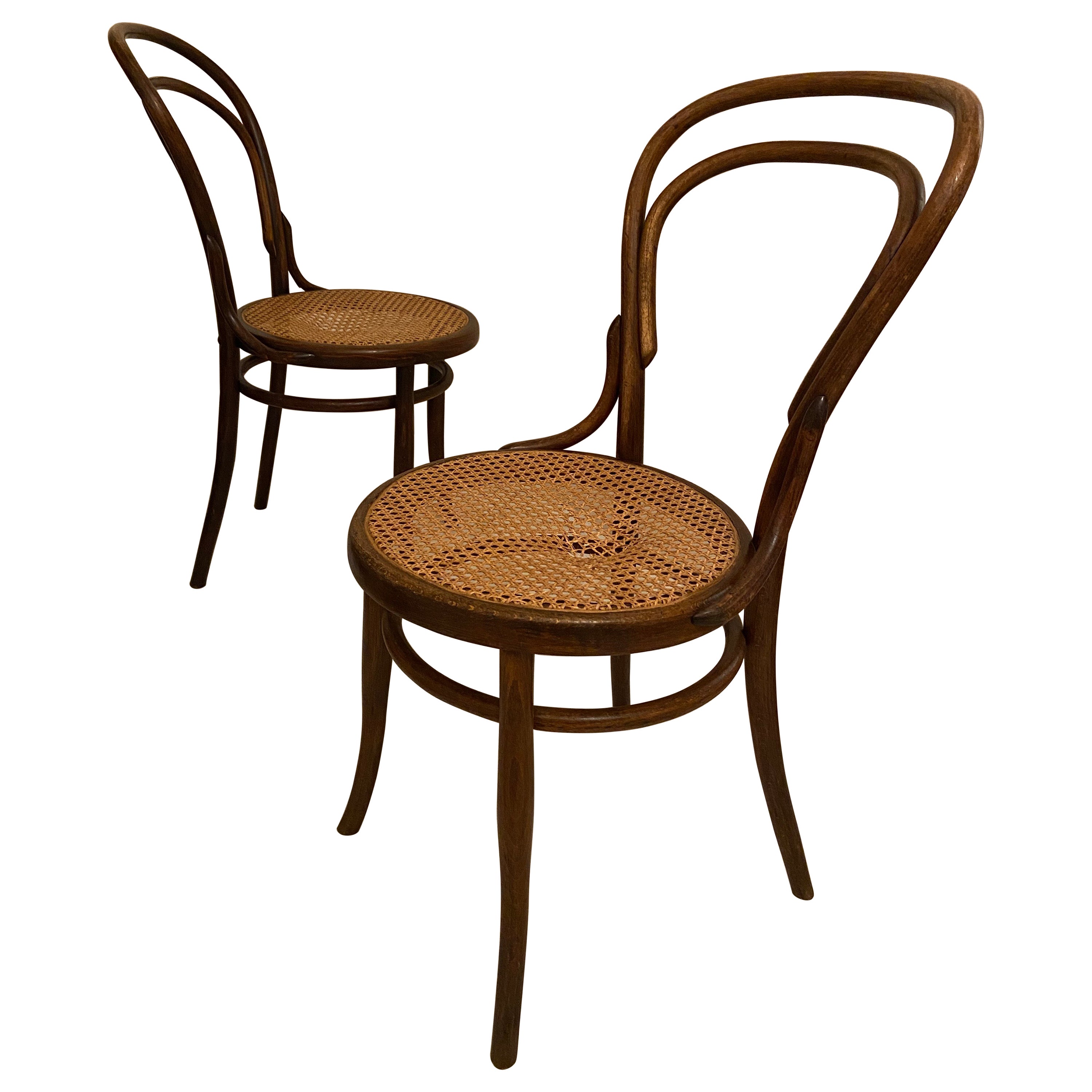 Set of Vintage Green Bistro Chairs For Sale at 1stDibs