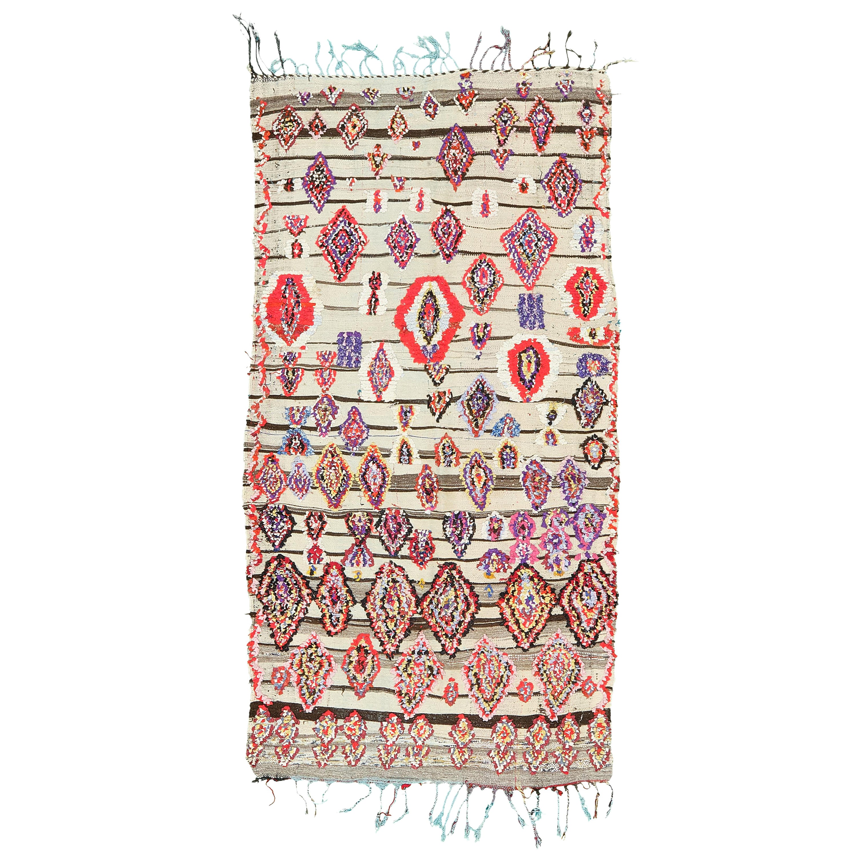 Vintage Moroccan Azilal Tribe Berber Rug For Sale