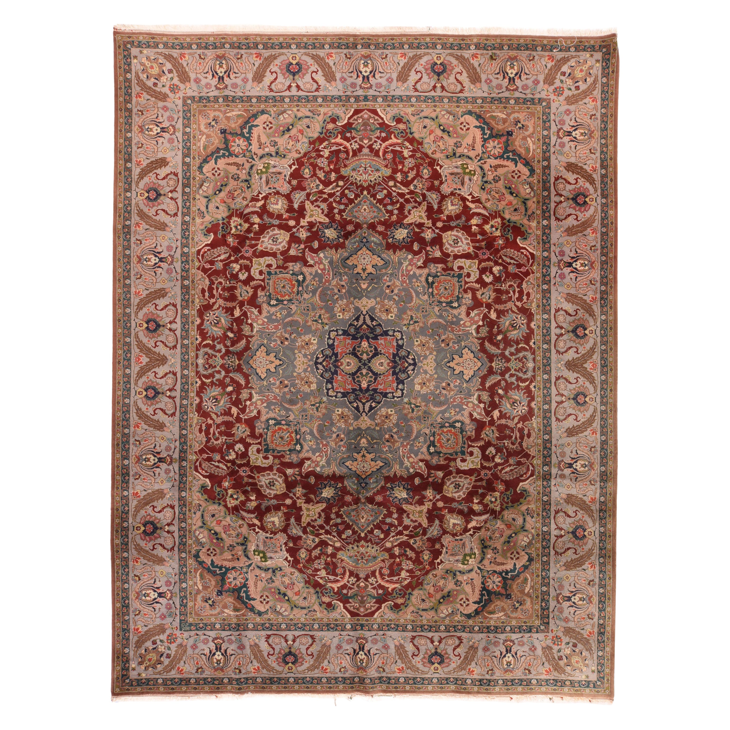 Extremely Fine Persian Tabriz Woven by the Artist Master Weaver Rug 8'2'' x 11'