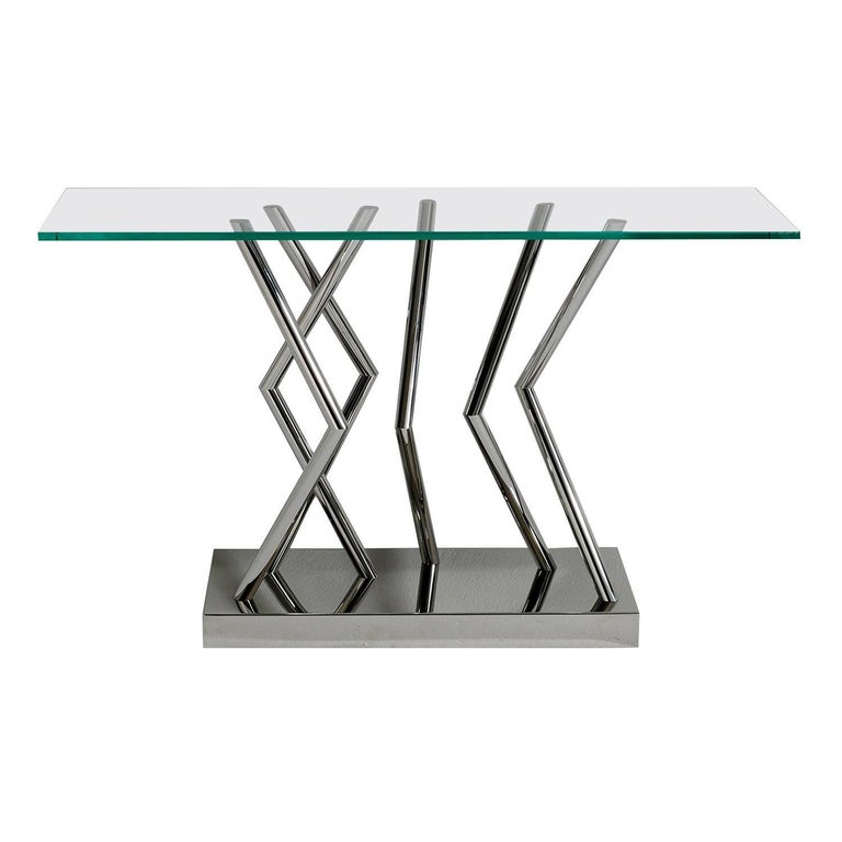 Bent Glass Console Table 18 For Sale on 1stDibs glass console tables  contemporary, glass foyer tables