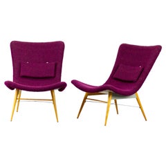 Mid Century Lounge Chairs Czechoslovakia, 1965
