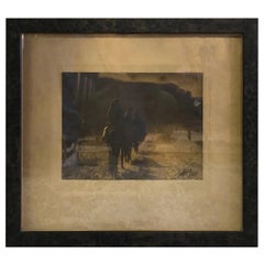 Edward S. Curtis Stampa originale in platino firmata e timbrata La razza che scompare, 1904