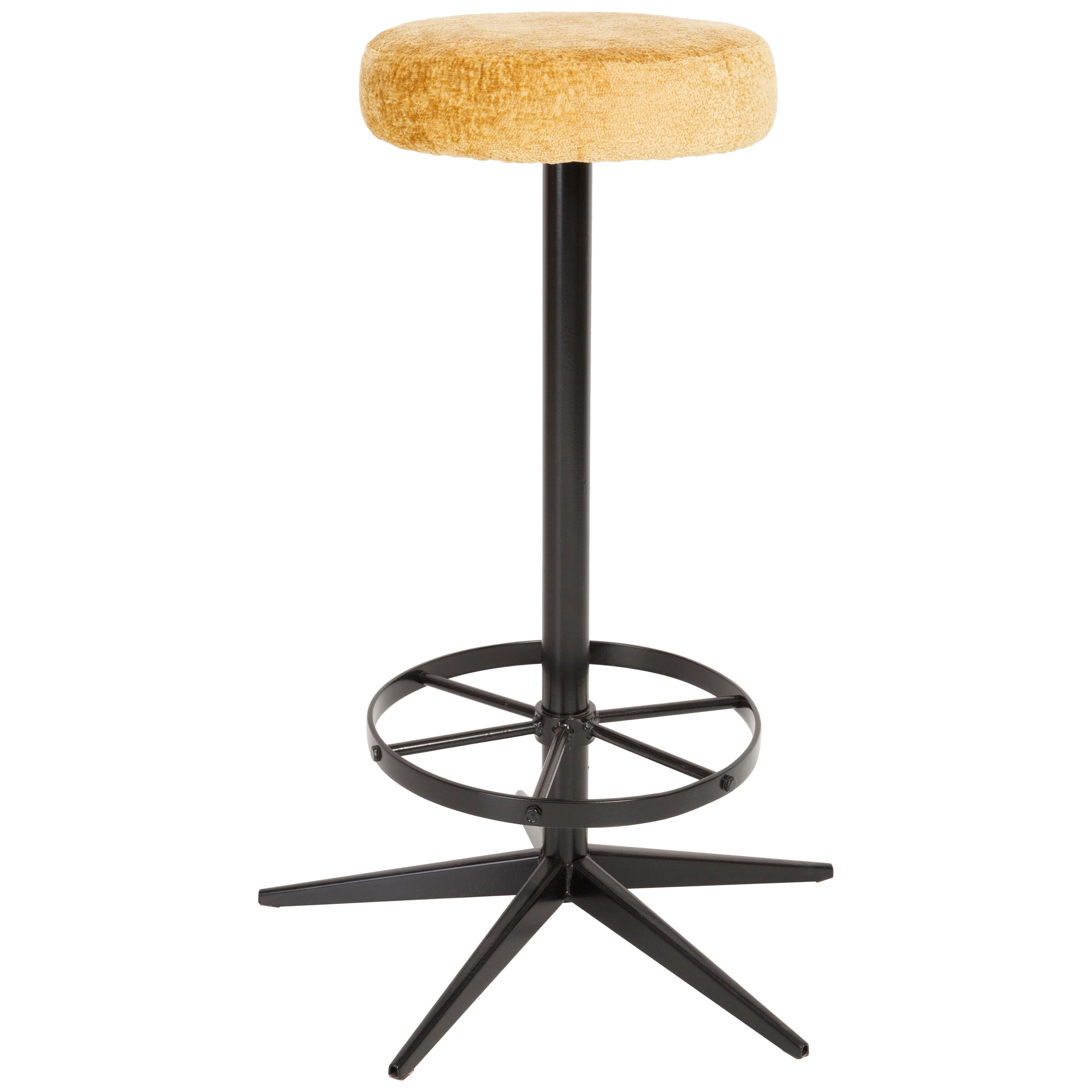 Cow Skin Bar Stools Made In Germany 1965 at 1stDibs