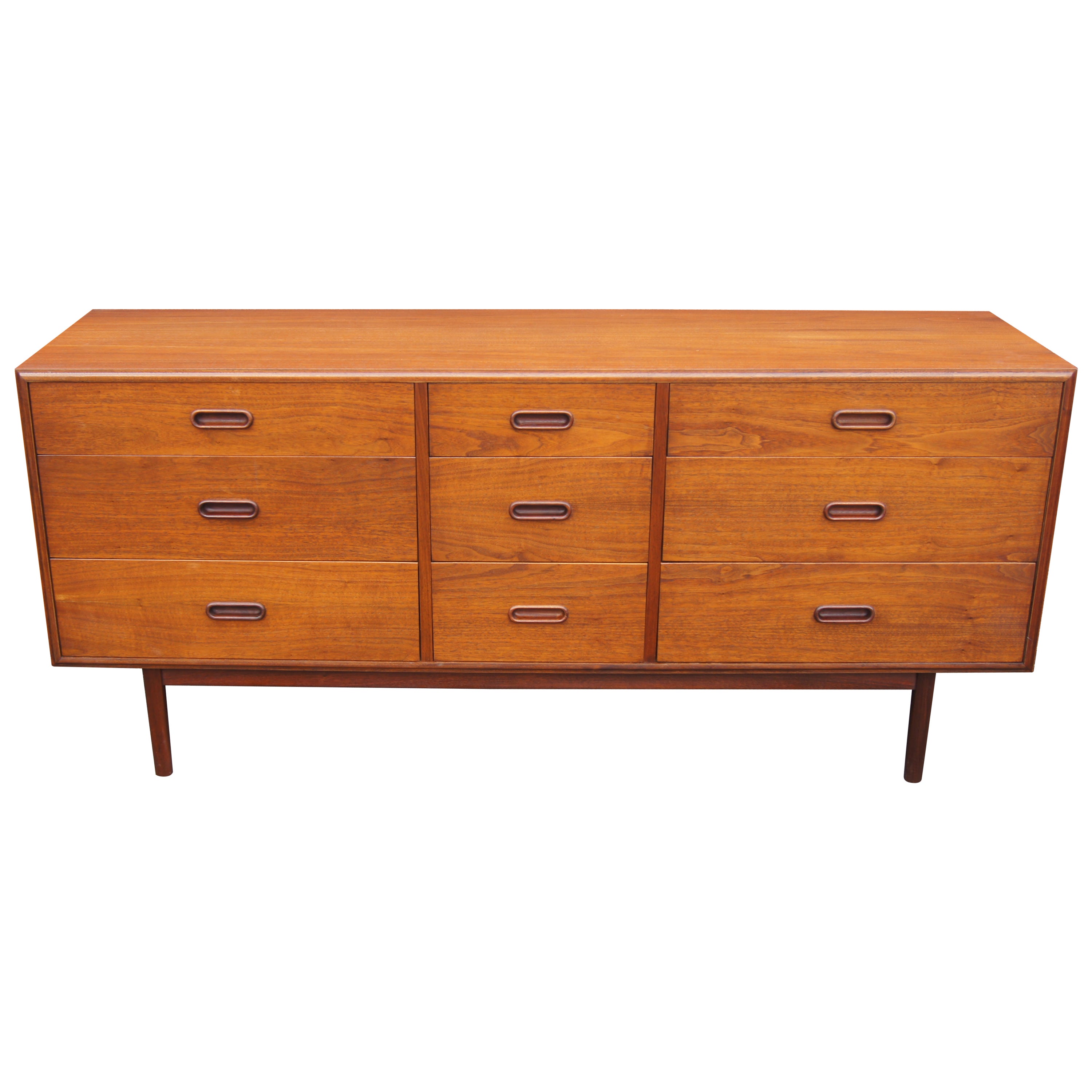 Pair MidCentury Teak Bedroom Dressers For Sale at 1stDibs