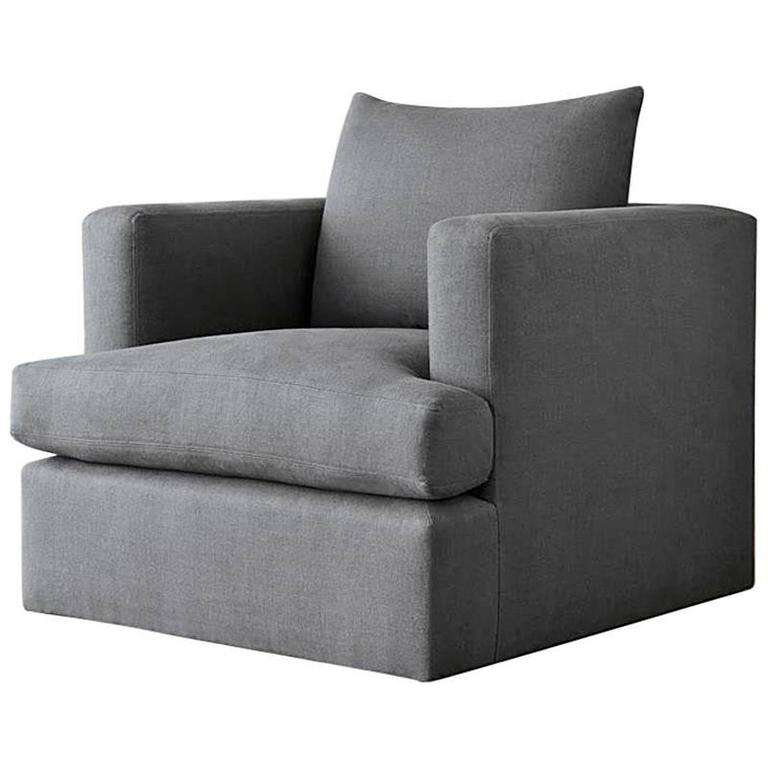 Contemporary Chelsea Square Lounge Chair, Made to Order by Dmitriy and