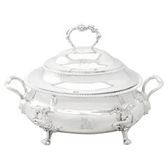 Antique Georgian English Sterling Silver Soup Tureen