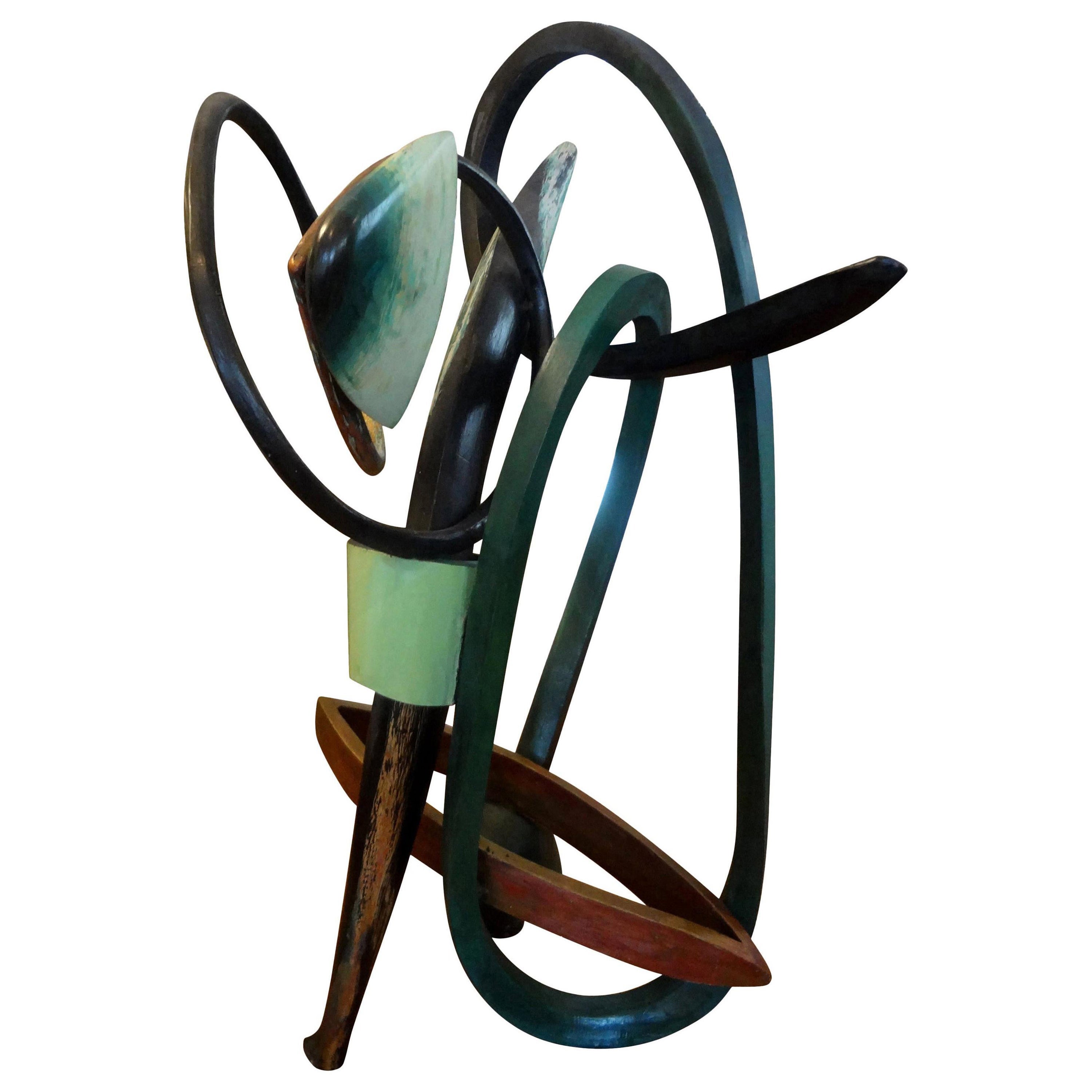 Modernist Bentwood Abstract Sculpture For Sale