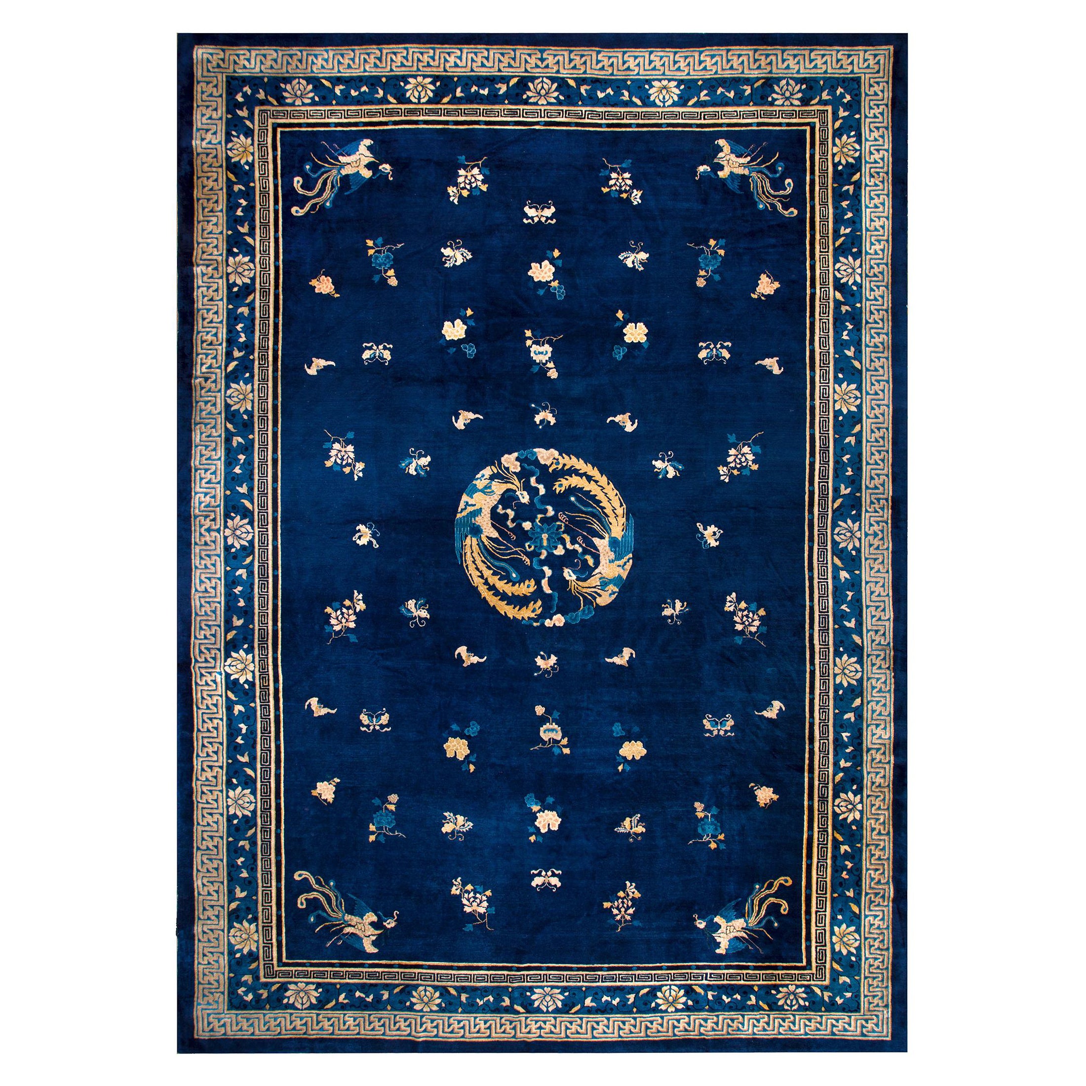 19th Century Chinese Peking Carpet ( 14' x 19'2" - 427 x 584 ) For Sale