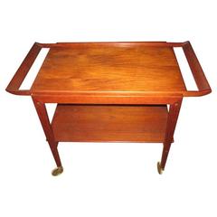 Danish Modern Bar/Serving Cart by T & E Kindt Larsen 12
