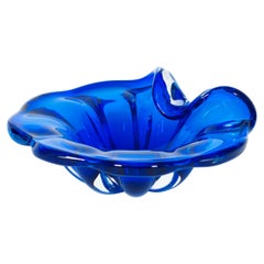 Blue Vintage Murano Glass Centerpiece by Alberto Donà, 1980s Italy