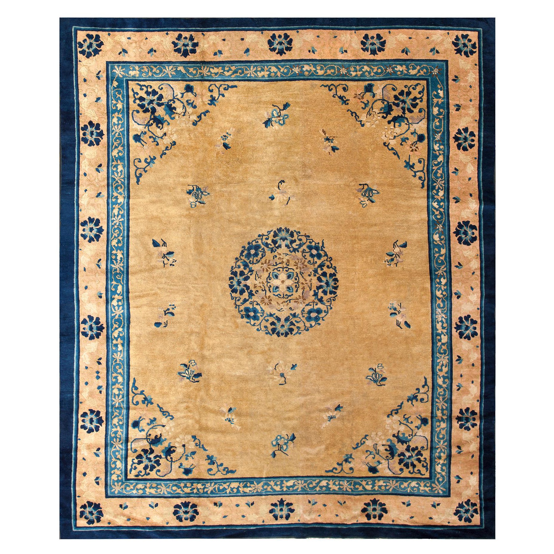 Earl;y 20th Century Chinese Peking Carpet ( 8'2" x 9'9" - 250 x 300 ) For Sale