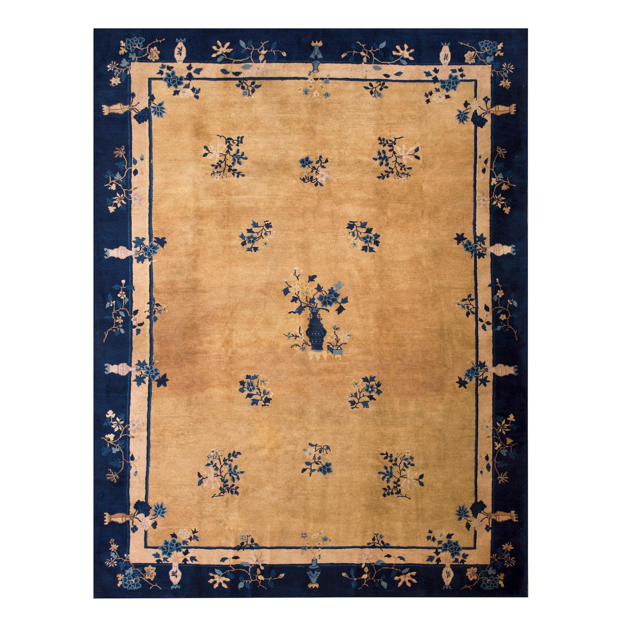 Chinesischer Peking-Teppich des frühen 20. Jahrhunderts ( 9'2" x 11'10" - 279 x 361) im Angebot