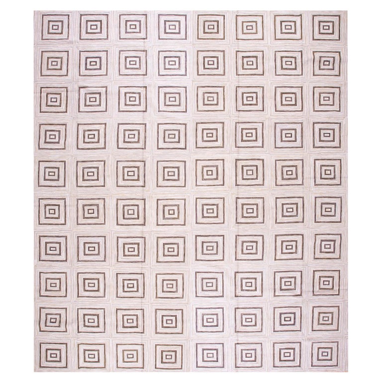 Contemporary Handmade Cotton Hooked Rug ( 6' x 9' 183 x 275 cm ) For