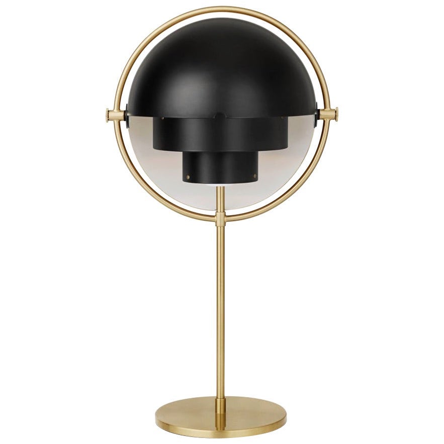 Louis Weisdorf 'Multi-Lite' Table Lamp in Black and Brass For Sale