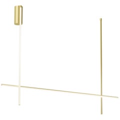 Flos Coordinates Ceiling 2 Light in Anodized Champagne by Michael Anastassiades