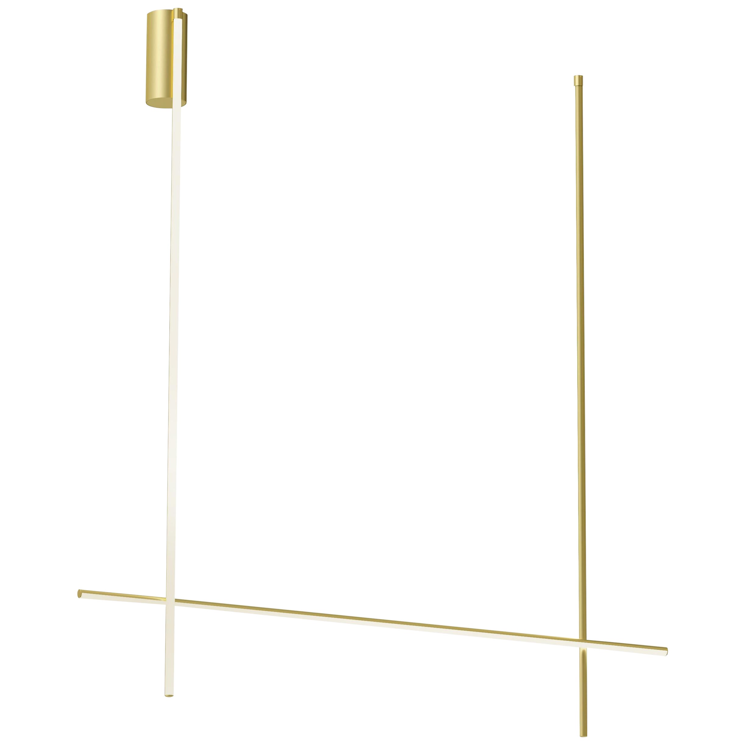 Flos Coordinates Ceiling 2 Long Light in Champagne di Michael Anastassiades