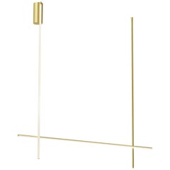 Flos Coordinates Ceiling 2 Long Light in Champagne by Michael Anastassiades