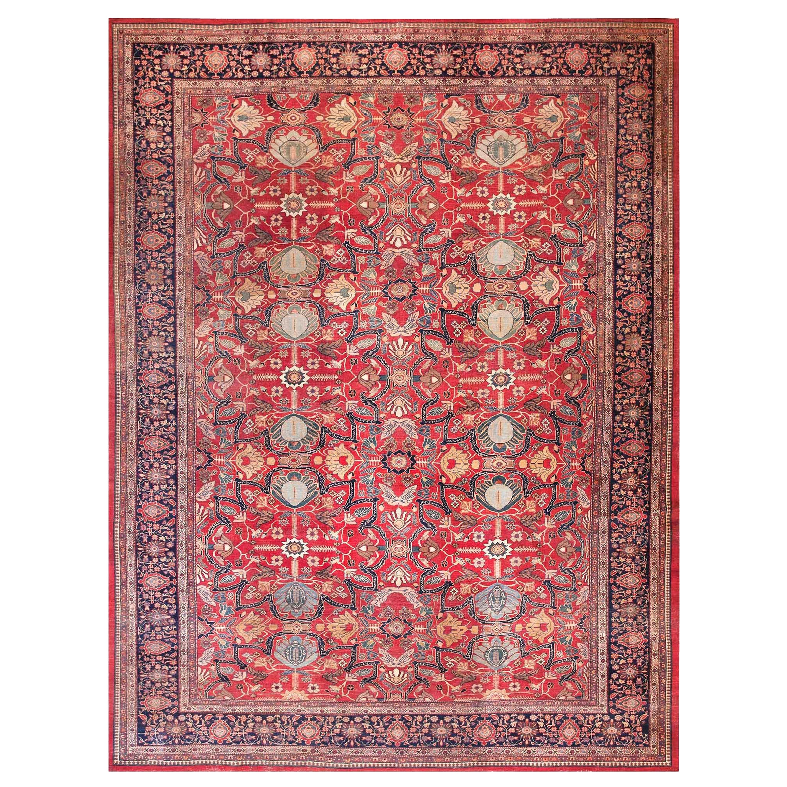 19th Century Persian Sarouk Farahan Carpet ( 8' 8" x 11' 8" - 265 x 355 cm )