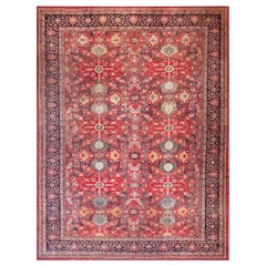 Tappeto persiano Sarouk Farahan del XIX secolo ( 8' 8" x 11' 8" - 265 x 355 cm )