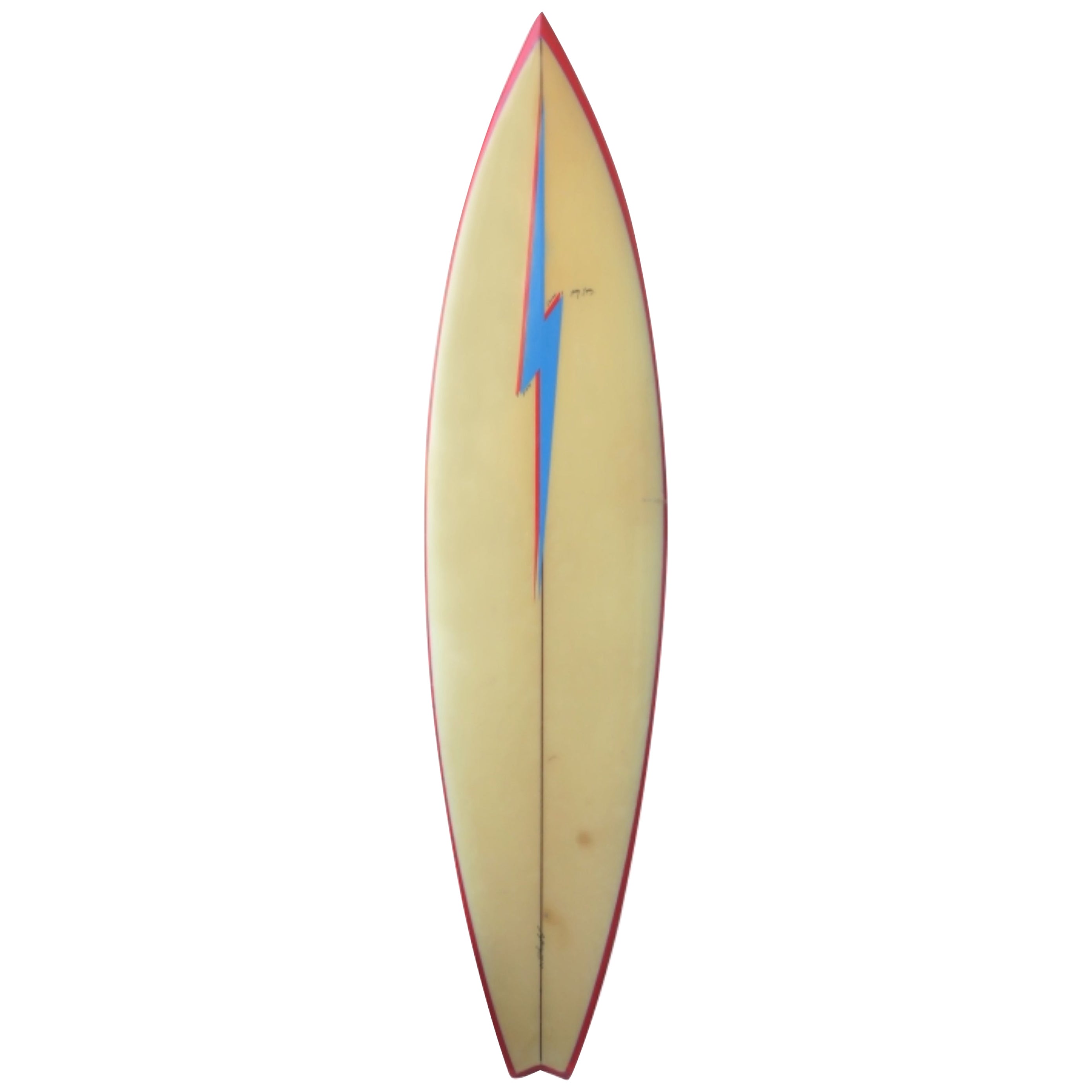 Collectible Lightning Bolt Surfboard by Craig Hollingsworth For Sale at
