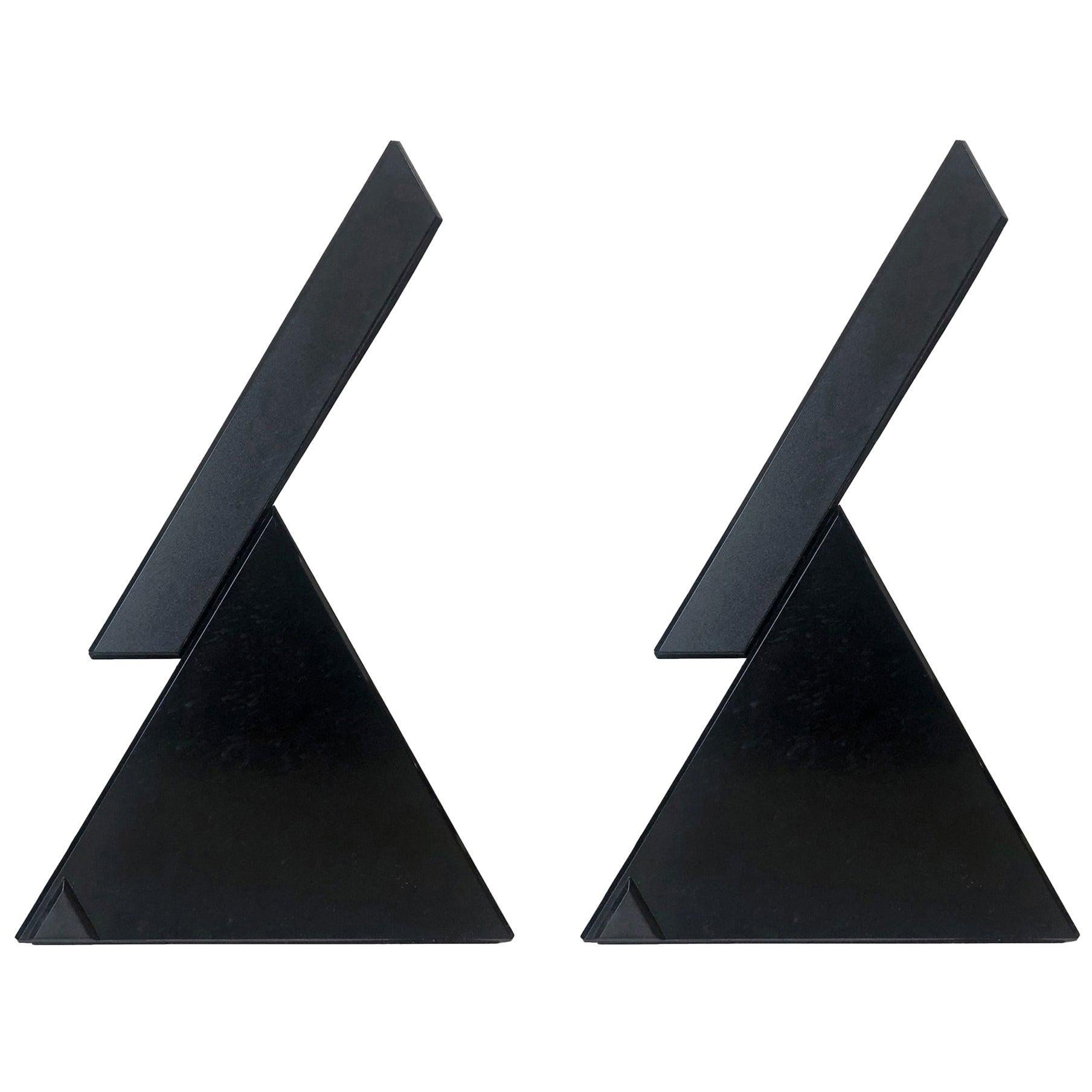 Postmodernes Paar Tischlampen „Delta“ von Mario Bertorelle für JM RDM, 1980er Jahre