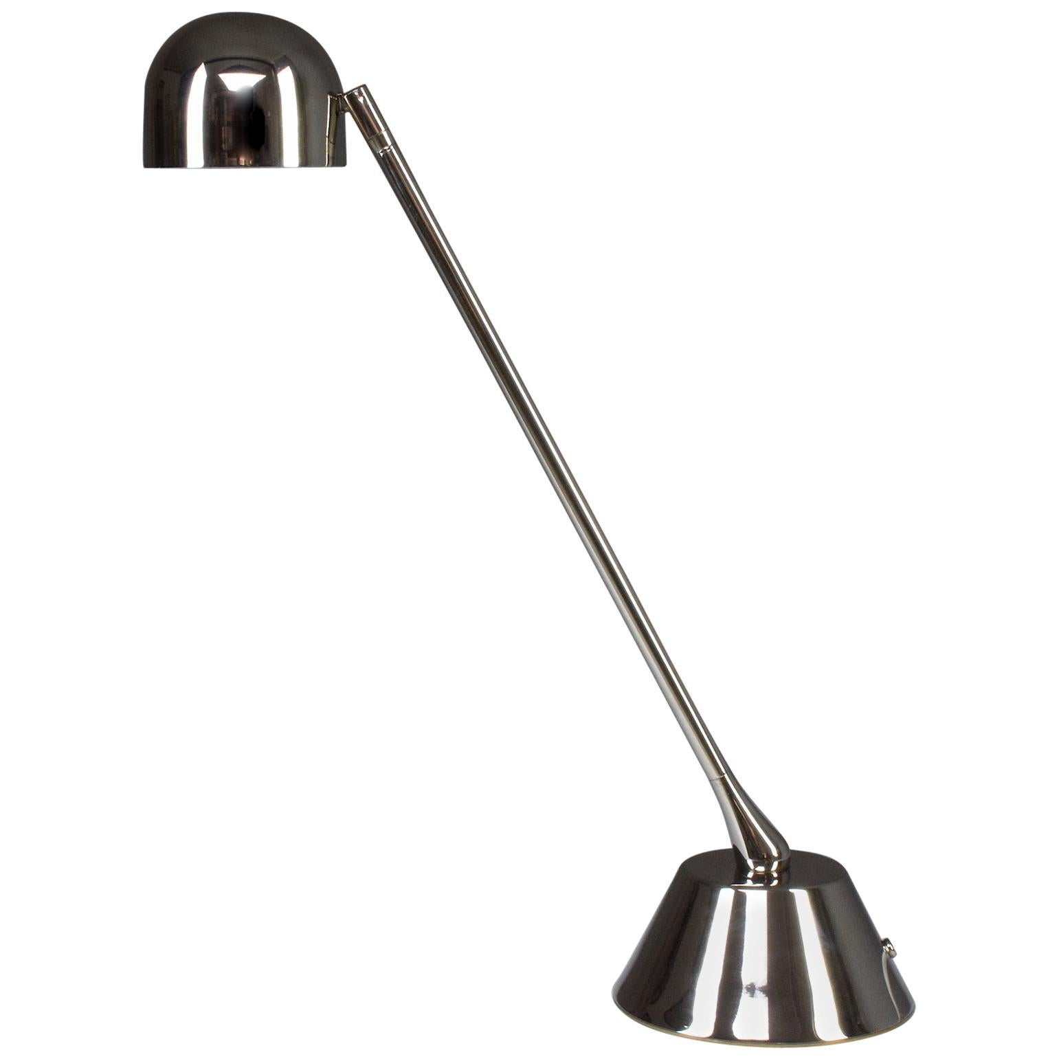 De.Light T1 lampe de bureau en laiton nickelé, collection Flow 2