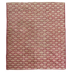 Colección Zabihi Alfombra Cuadrada Turca Crimson Vintage