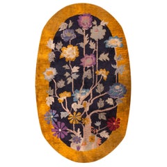 Antique Chinese Art Deco Rug 4' 2" x 6' 10"