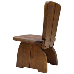 Chaise Prvincial française en bois, années 1960