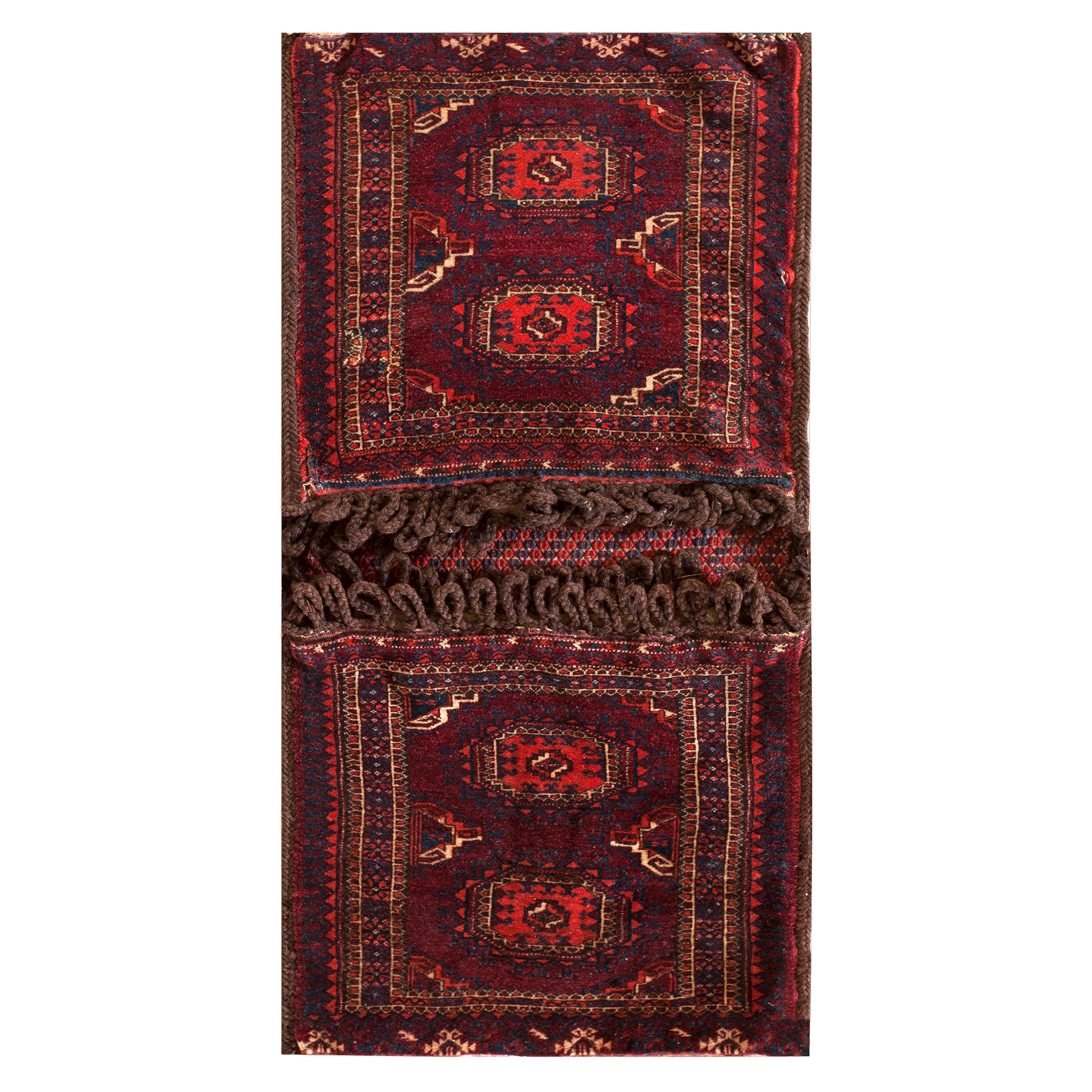 Tapis turc antique Baluch 1' 6"" x 3' 2"" 