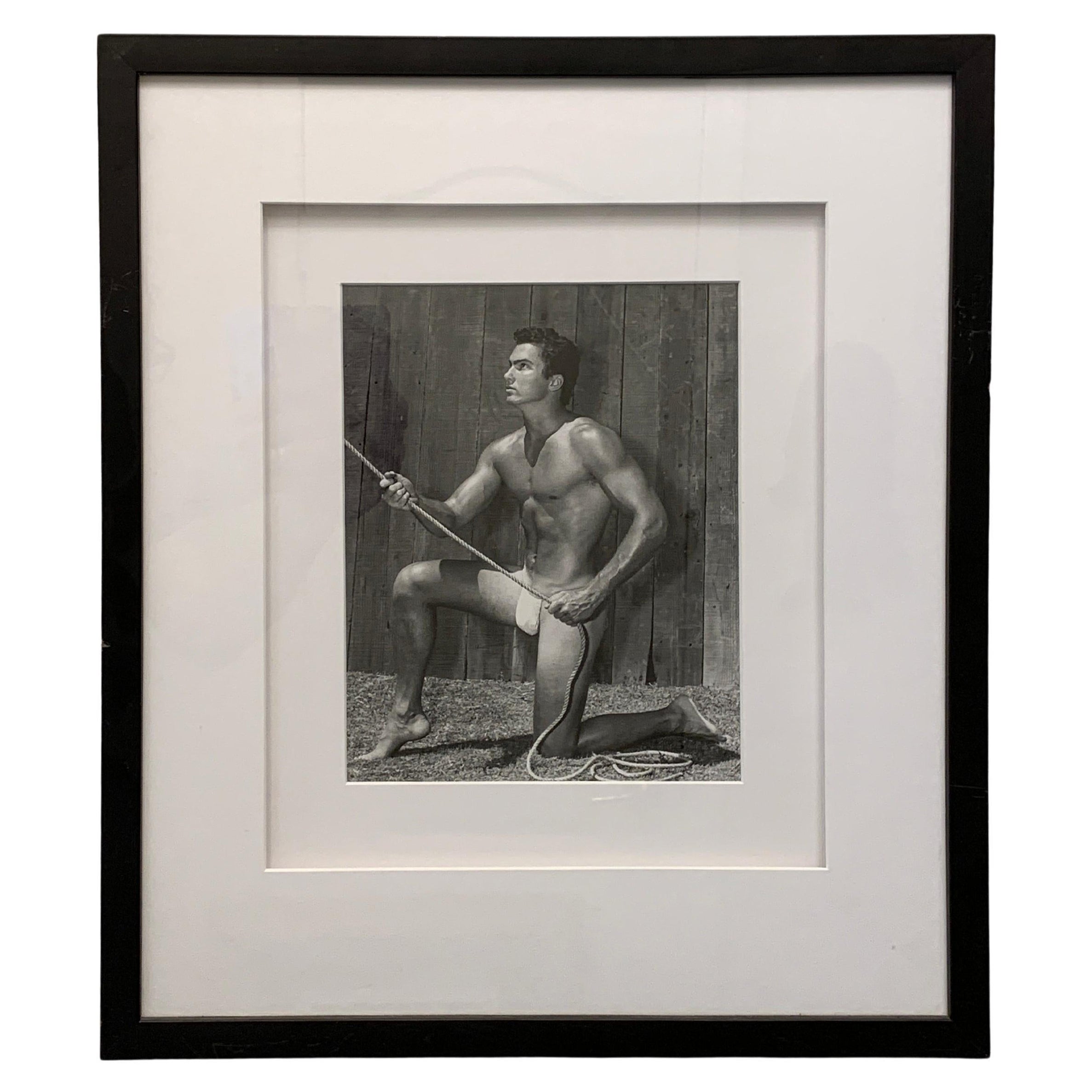 Bruce di L.A. Fotografia originale di fisico maschile anni '50 Modello Bello Bill Gregory