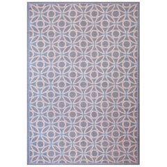 Tapis ancien à tissage plat à l'aiguille 9' 0""x 12' 0""