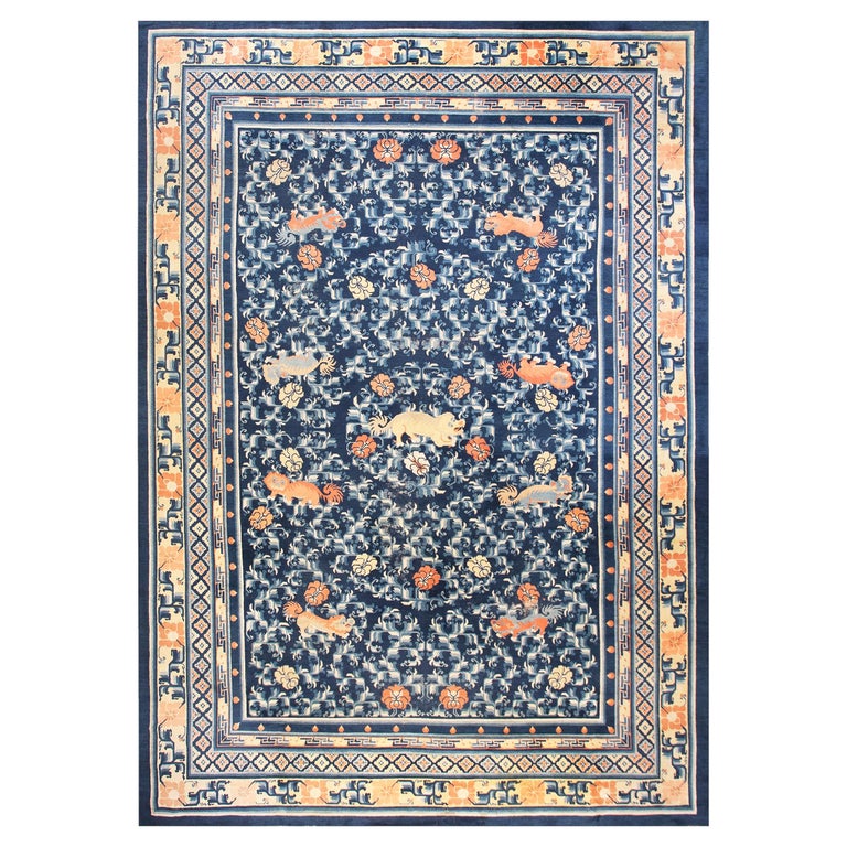 Antique Chinese Ningxia Rug 12' 6