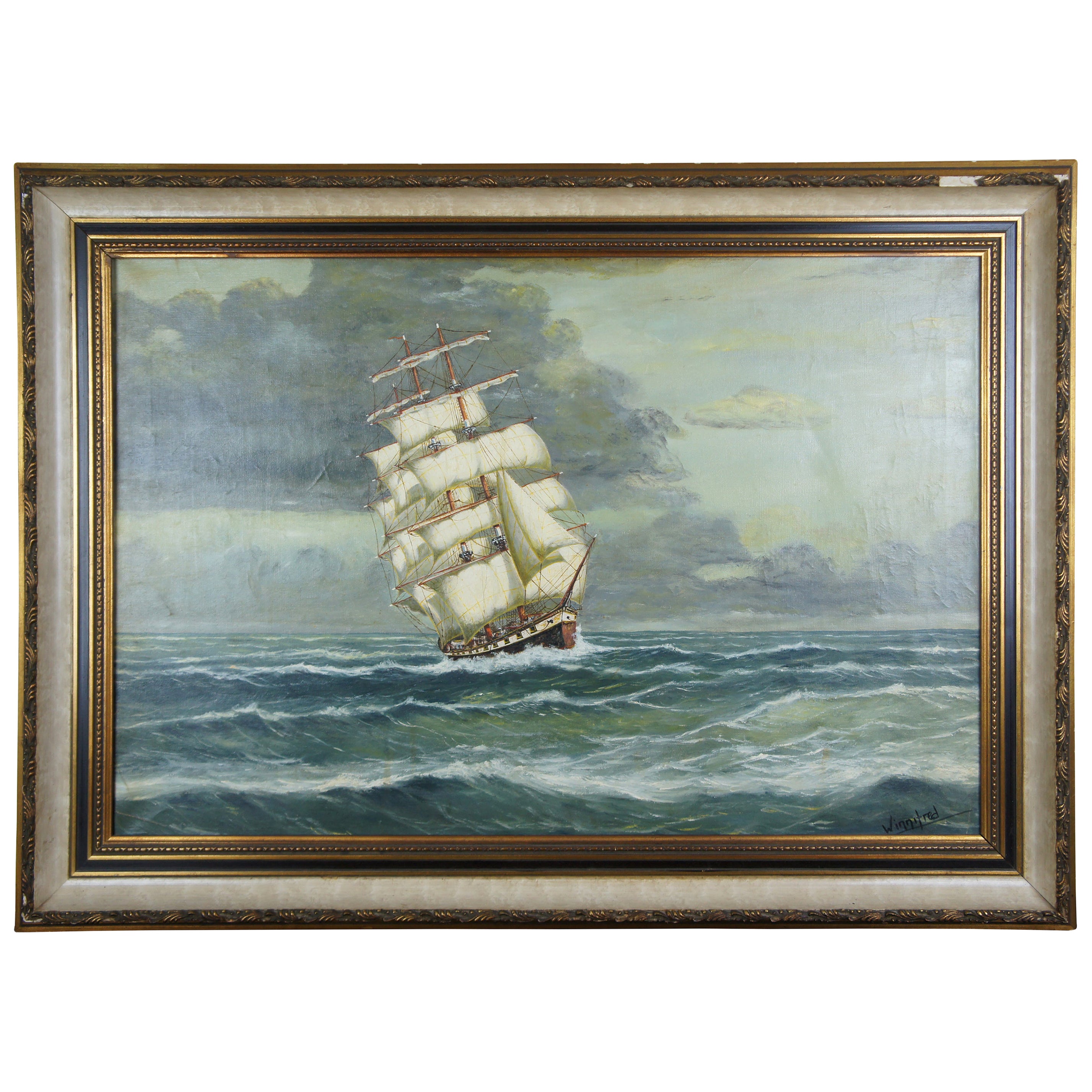 Sarasota Florida Seascape Oil Painting by Pearse Ennis For Sale