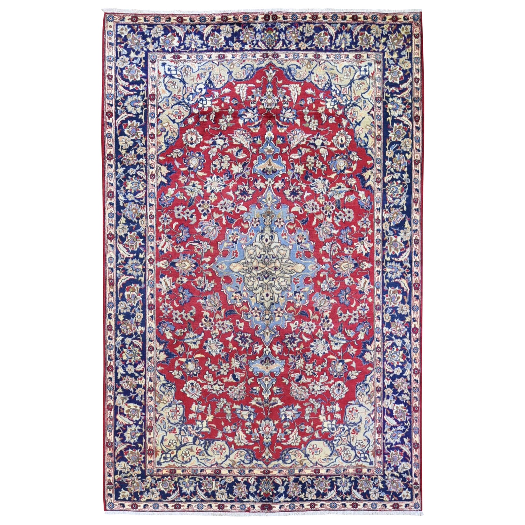 Persian Nahavand Full Pile Hand Knotted Oriental Rug at 1stDibs