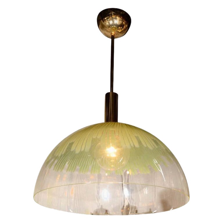 Venini Large Glass Dome Pendant Light by Ludovico Diaz de Santillana