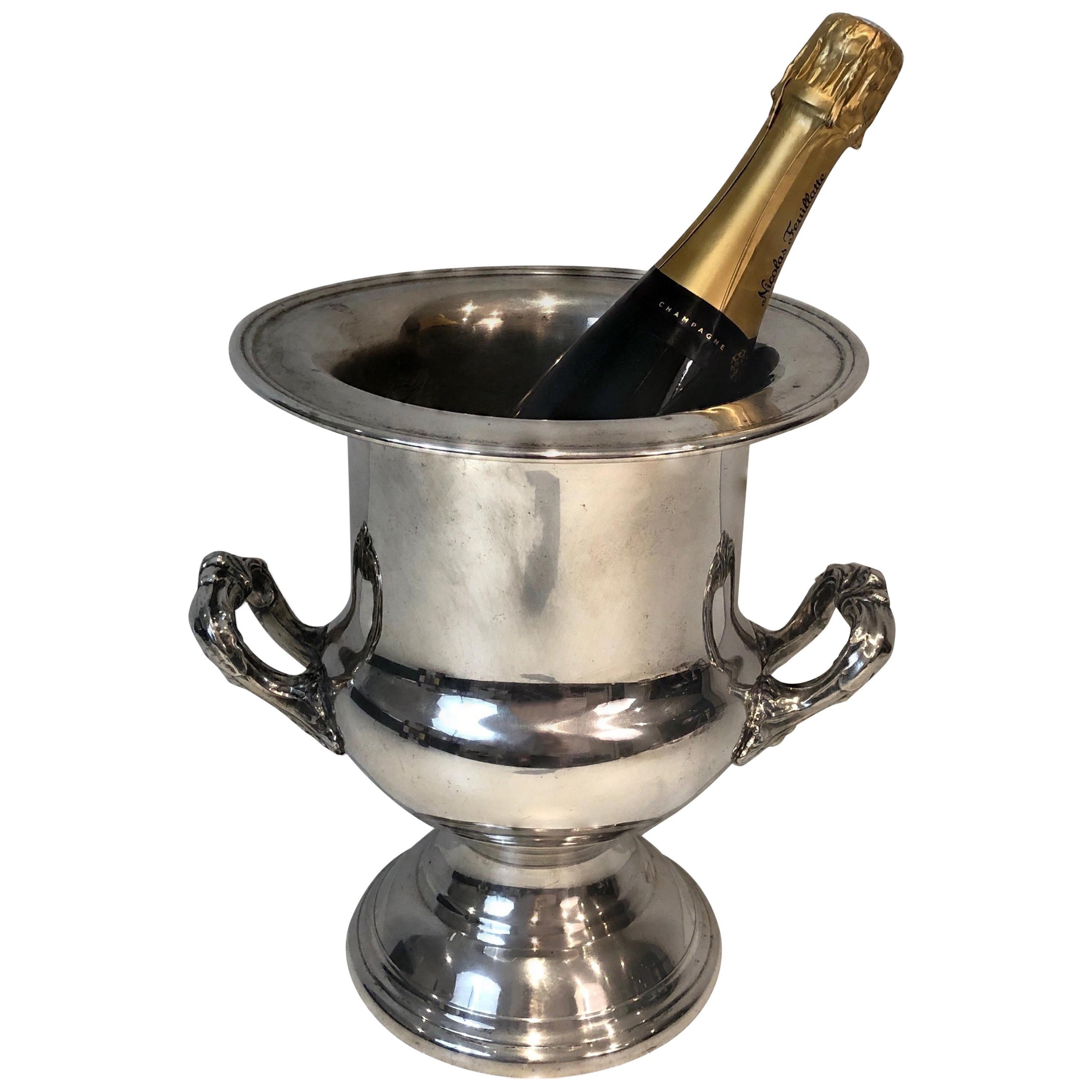 Seau à champagne en métal argenté, français, vers 1900 en vente