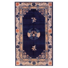 1920er Jahre Chinesisch Peking Teppich mit Kränen 6' 8" x 4' 0" 