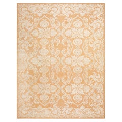 Contemporary Handwoven Needlepoint Flat Weave Carpet  9' 0" x 12' 0"