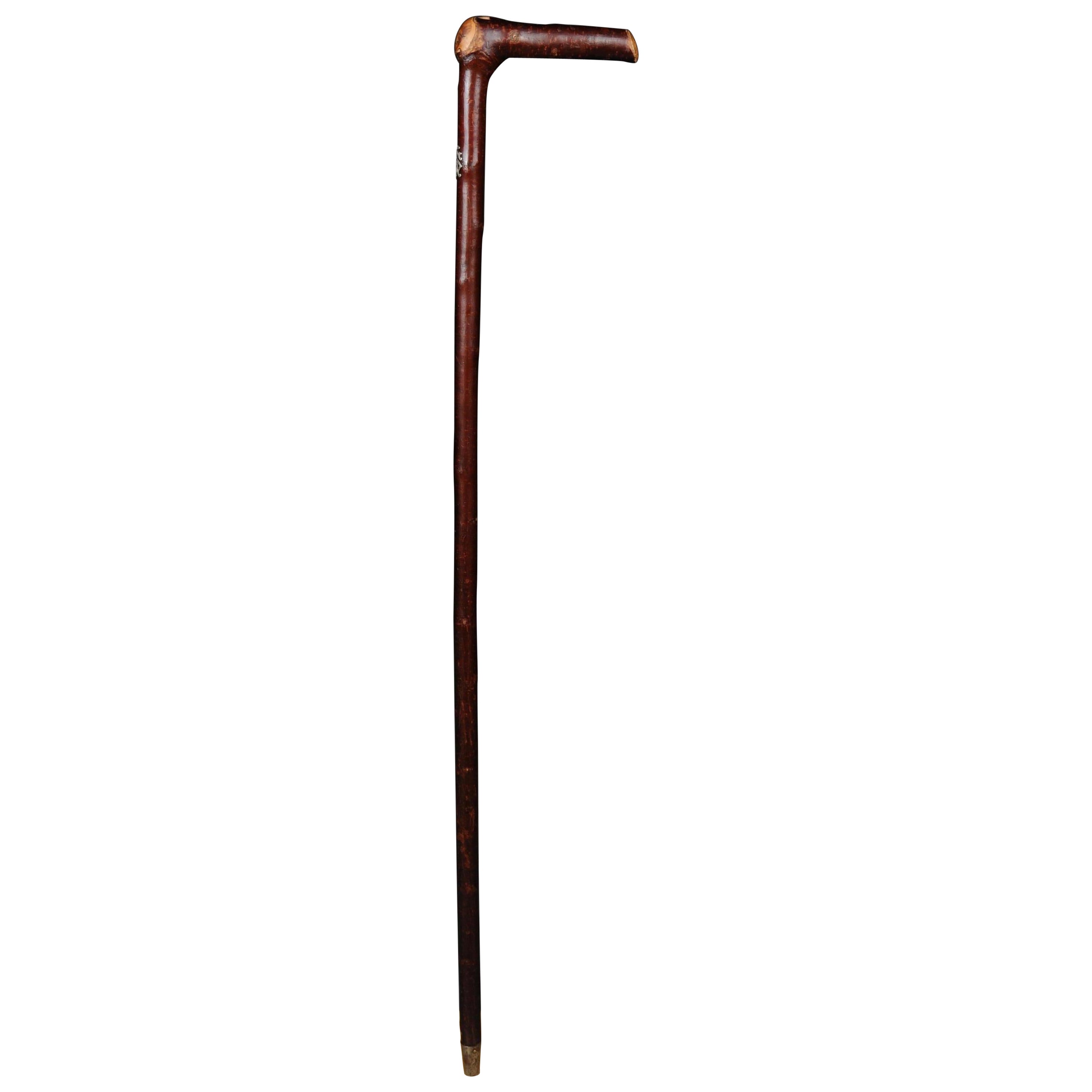 Antique Walking Stick/Cane, Germany with Around 1910 with Owner's Stamp For Sale