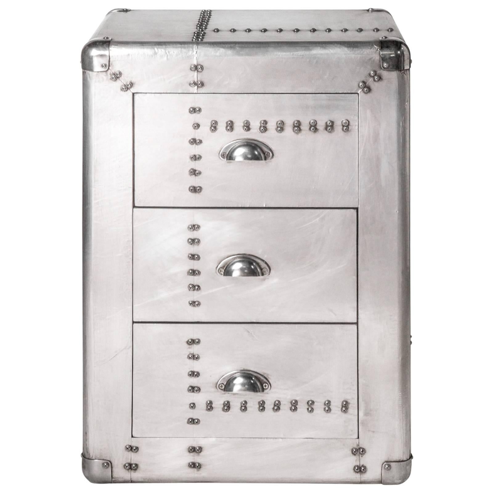 Three-Drawer Metal Chest