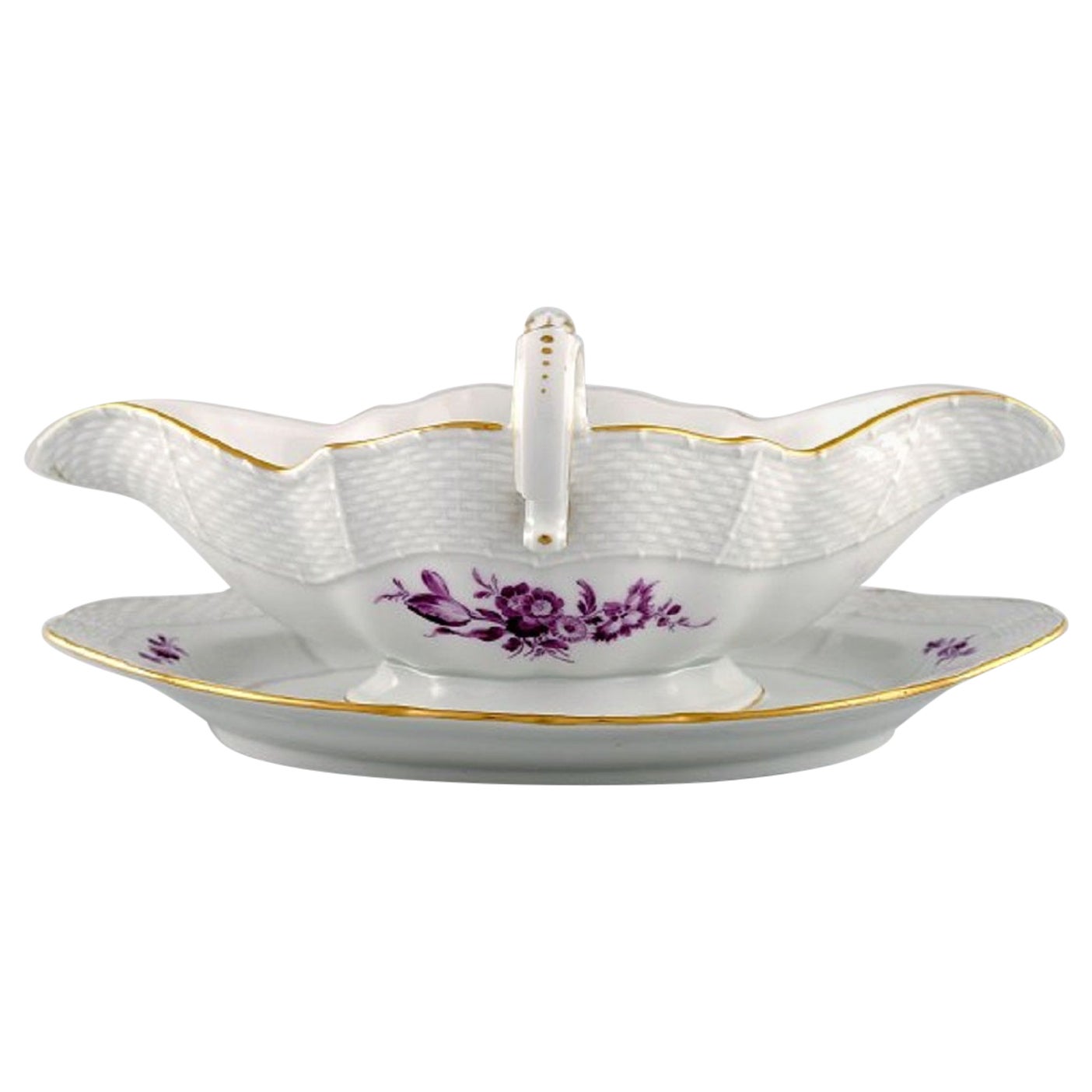 Rock Crystal Sauce Boat with Ladle For Sale at 1stDibs